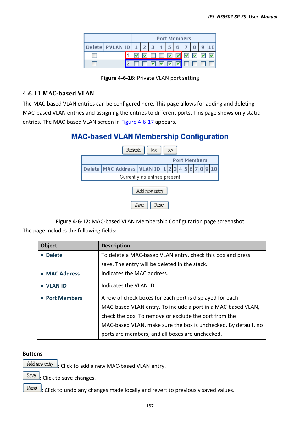 11 mac-based vlan | Interlogix NS3502-8P-2S User Manual User Manual | Page 137 / 568