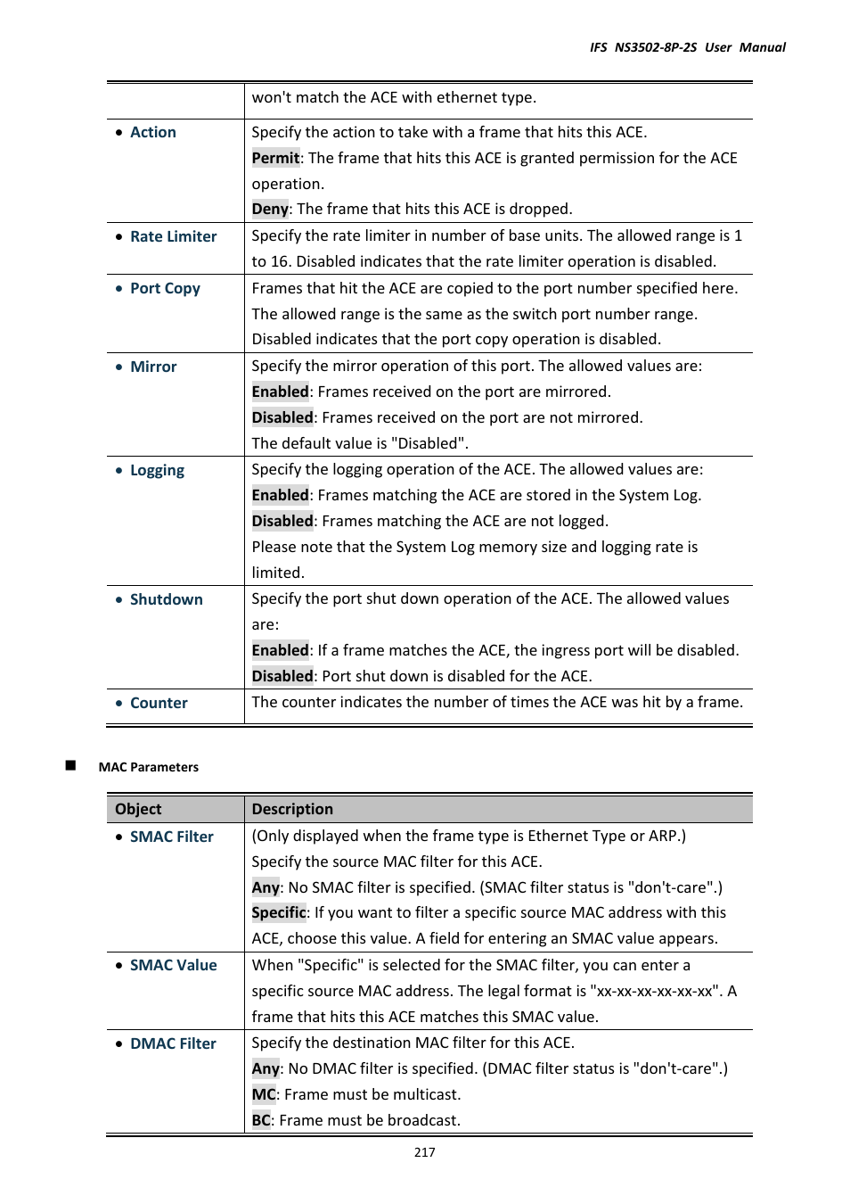 Interlogix NS3502-8P-2S User Manual User Manual | Page 217 / 568