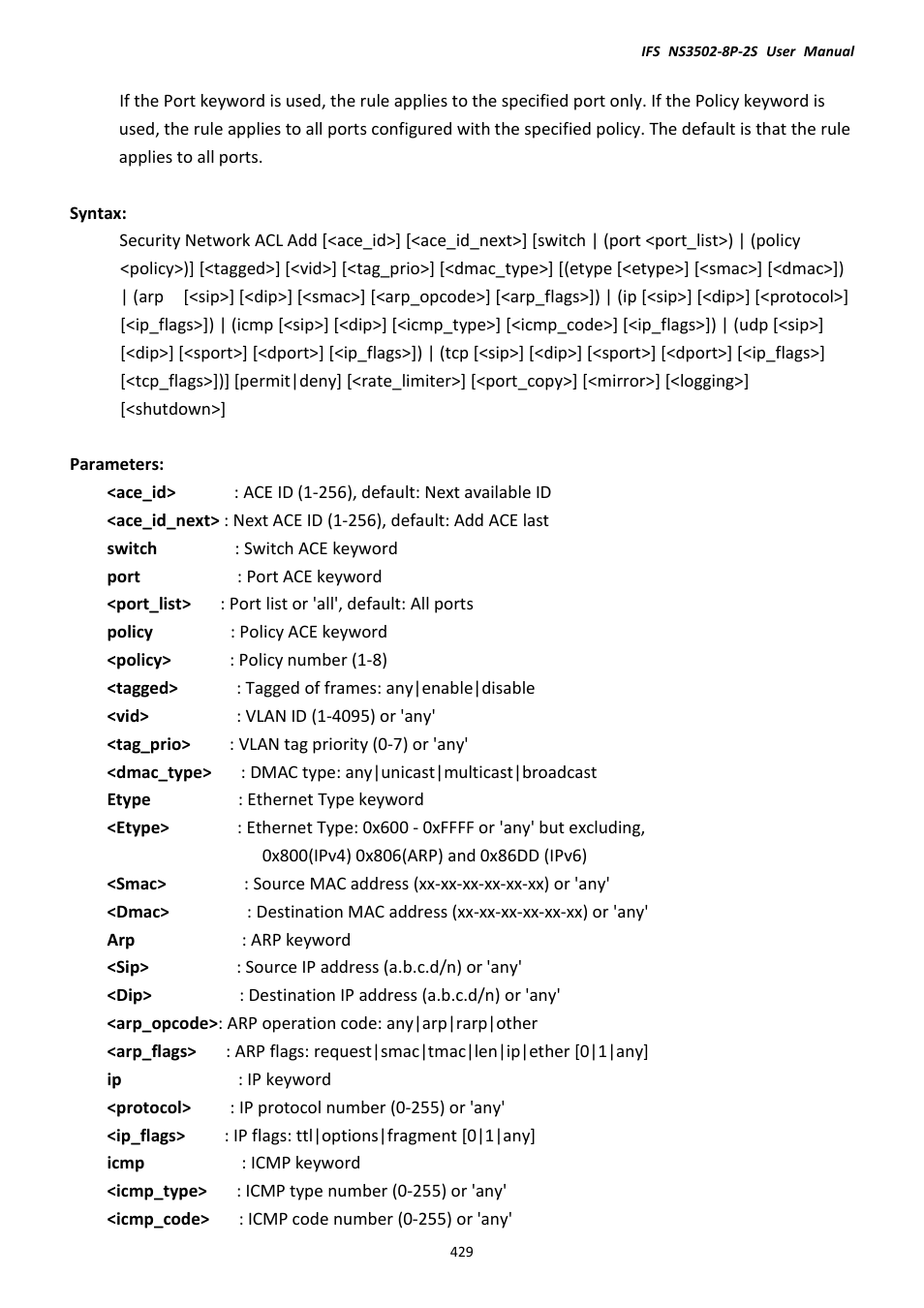 Interlogix NS3502-8P-2S User Manual User Manual | Page 429 / 568