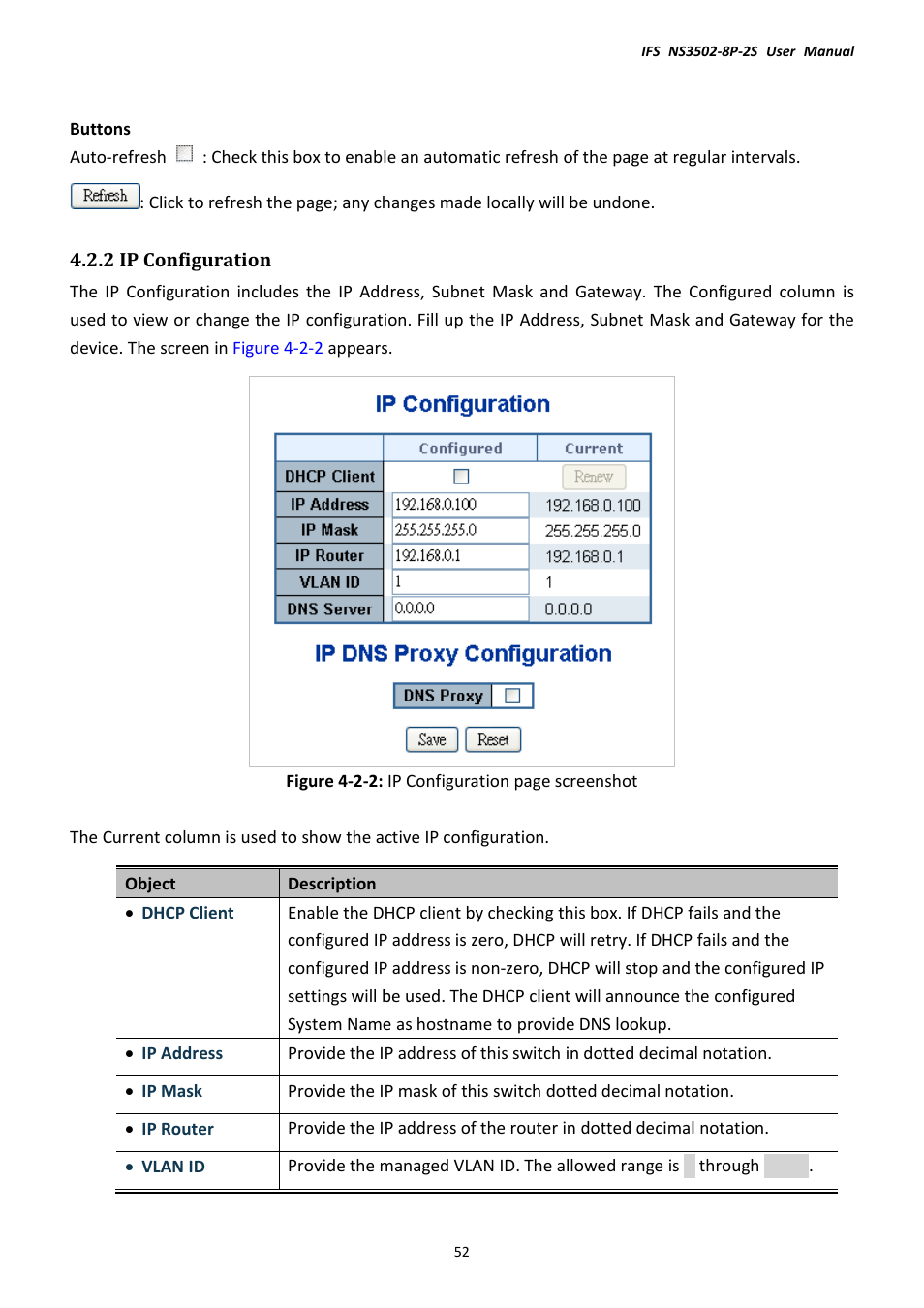 2 ip configuration | Interlogix NS3502-8P-2S User Manual User Manual | Page 52 / 568