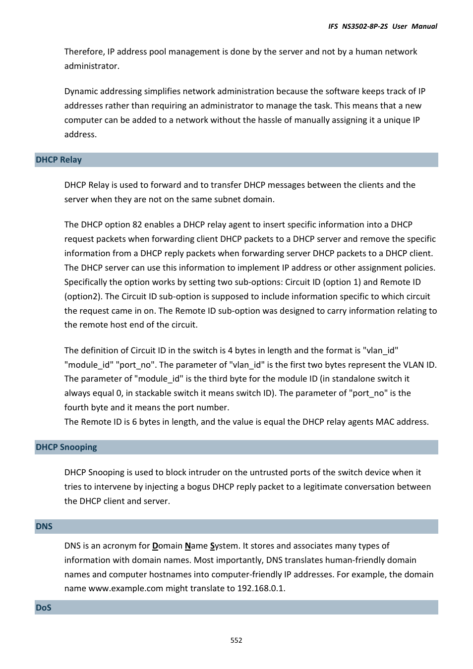 Interlogix NS3502-8P-2S User Manual User Manual | Page 552 / 568