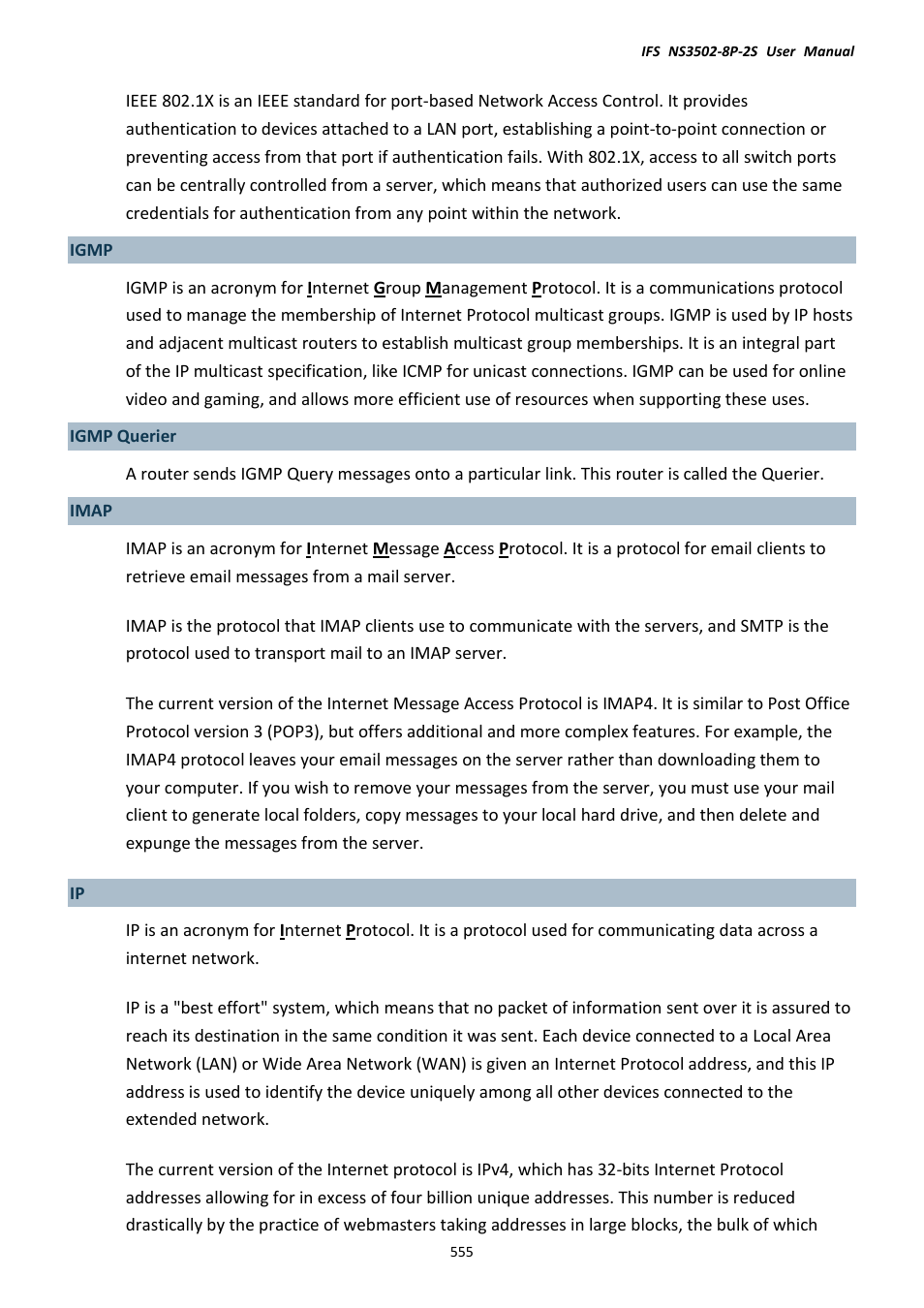 Interlogix NS3502-8P-2S User Manual User Manual | Page 555 / 568