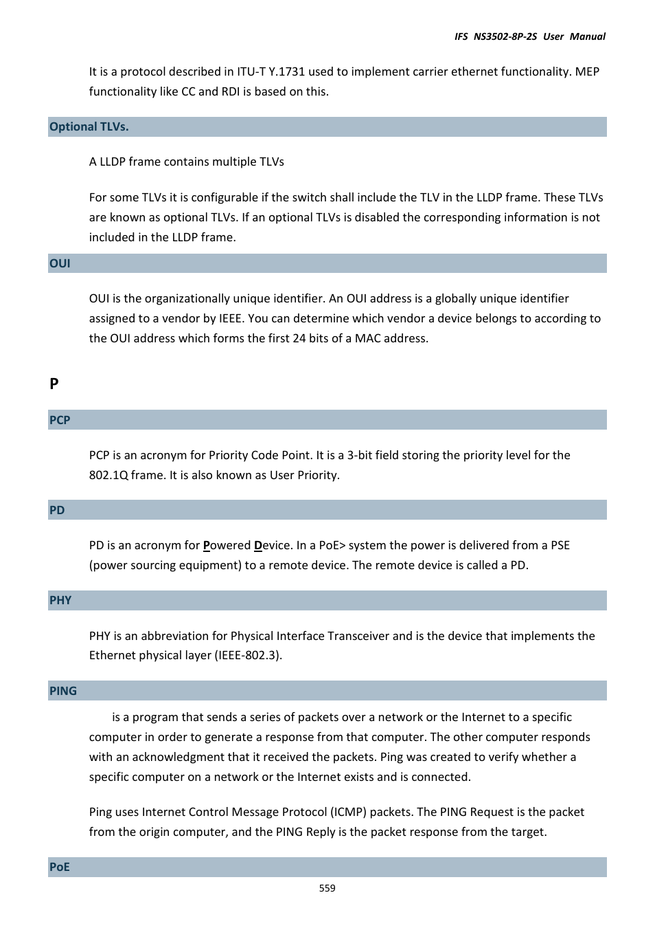 Interlogix NS3502-8P-2S User Manual User Manual | Page 559 / 568