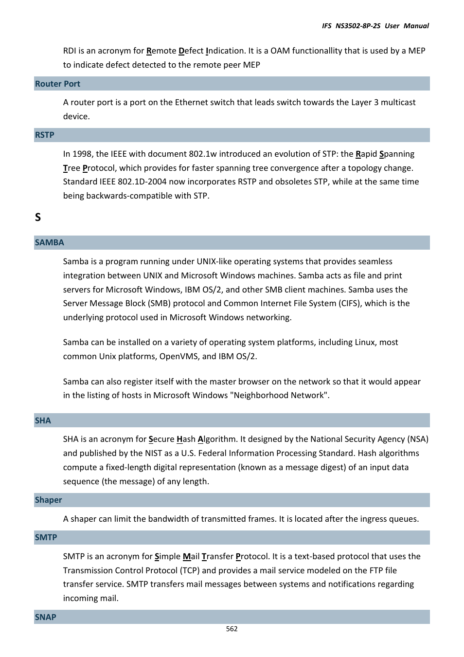 Interlogix NS3502-8P-2S User Manual User Manual | Page 562 / 568