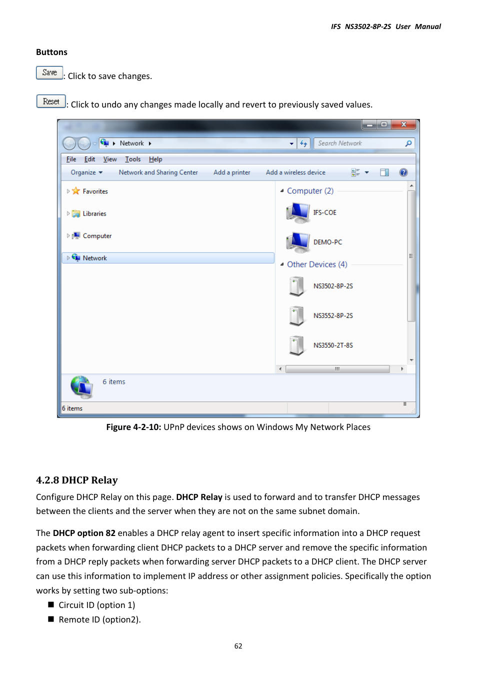 8 dhcp relay | Interlogix NS3502-8P-2S User Manual User Manual | Page 62 / 568