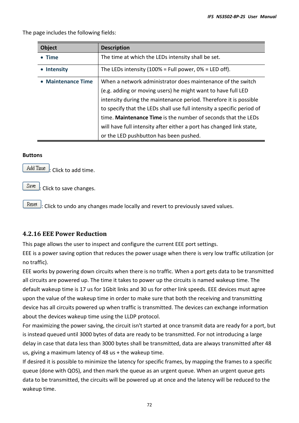 16 eee power reduction | Interlogix NS3502-8P-2S User Manual User Manual | Page 72 / 568