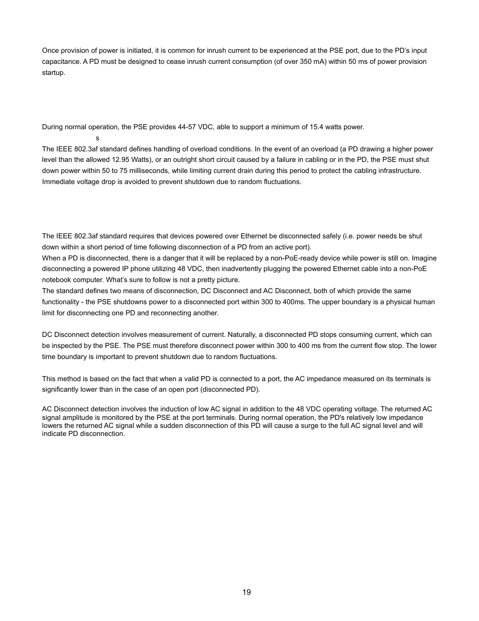 4 operation, 5 power disconnection scenarios | Interlogix ES2001-4P-4T User Manual | Page 19 / 23