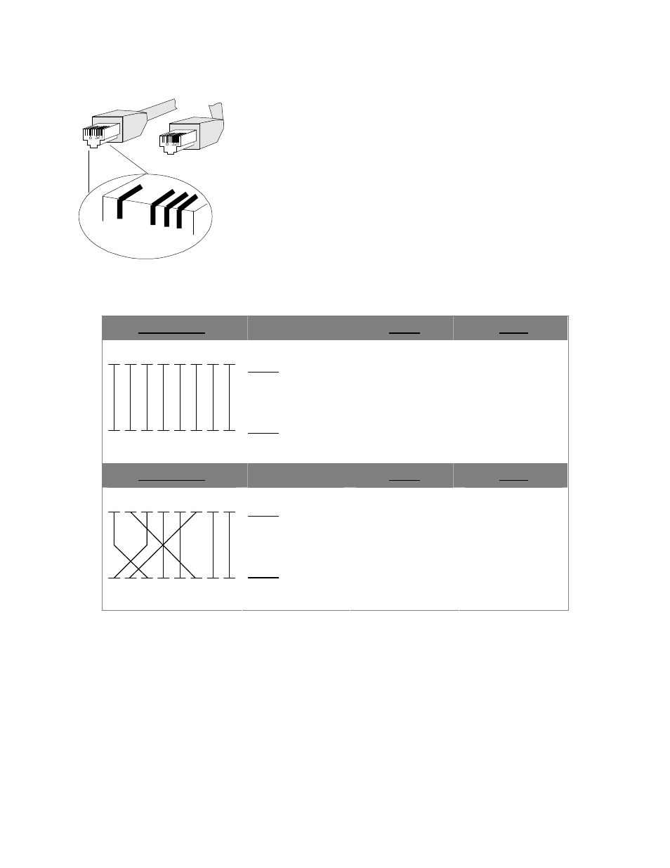 A.3 rj-45 cable pin assignment | Interlogix ES3001-4P-4T User Manual | Page 19 / 20