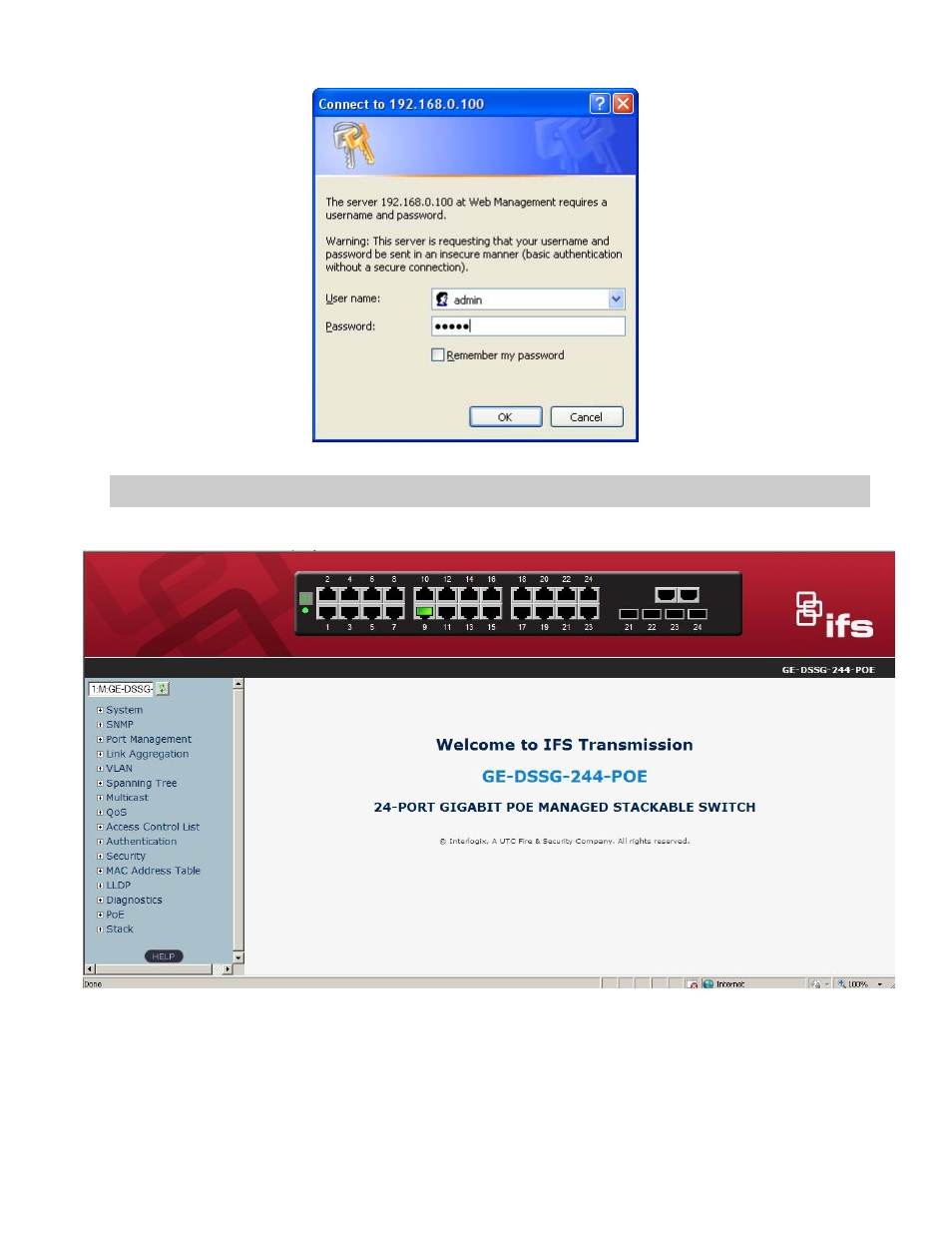 Interlogix GE-DSSG-244-POE Installation Guide User Manual | Page 9 / 10