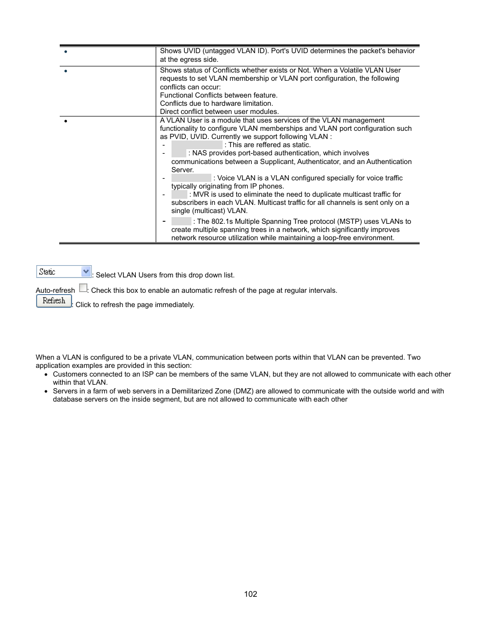 Port isolation configuration | Interlogix GE-DSSG-244-POE User Manual User Manual | Page 104 / 412
