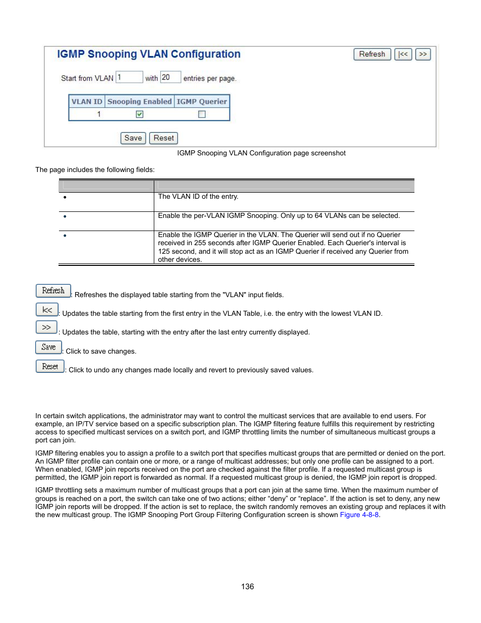 Port group filtering | Interlogix GE-DSSG-244-POE User Manual User Manual | Page 138 / 412