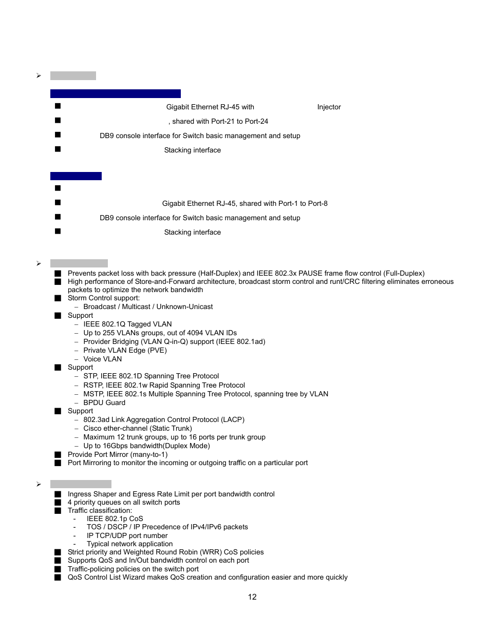 Product features | Interlogix GE-DSSG-244-POE User Manual User Manual | Page 14 / 412