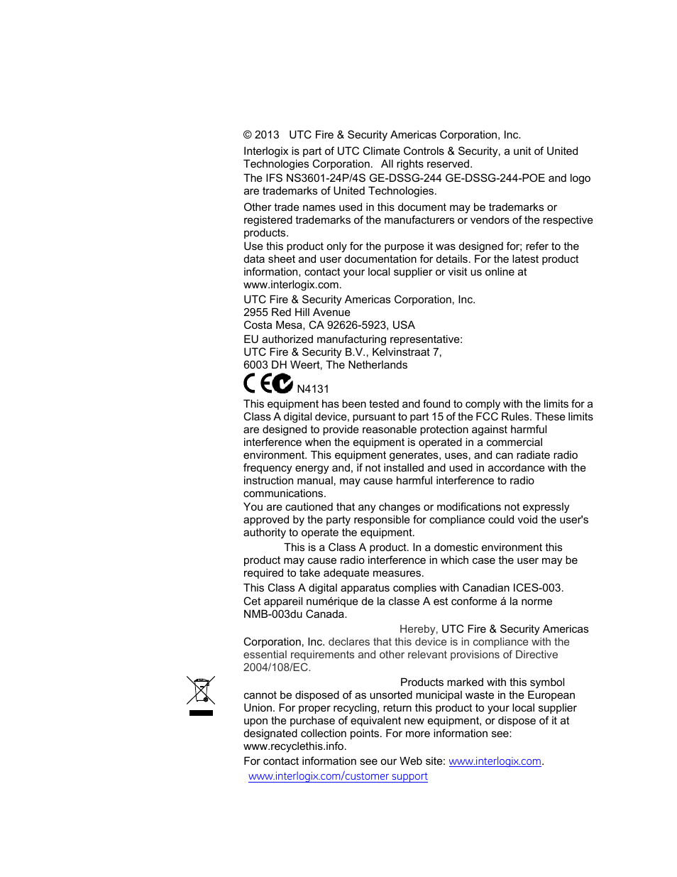 Interlogix GE-DSSG-244-POE User Manual User Manual | Page 2 / 412