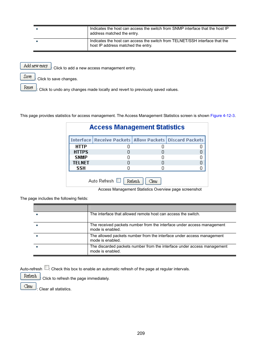 Access management statistics | Interlogix GE-DSSG-244-POE User Manual User Manual | Page 211 / 412