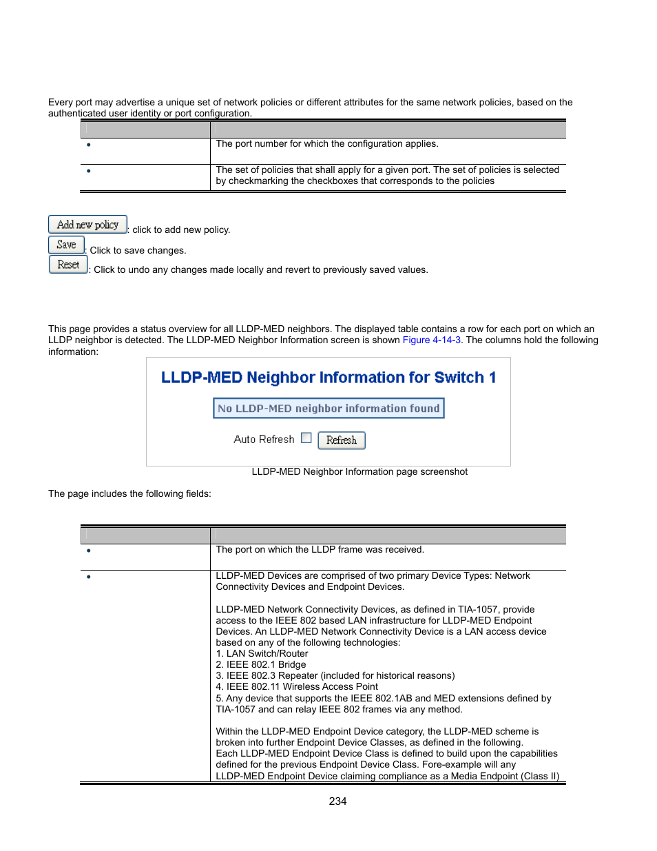 Lldp-med neighbor | Interlogix GE-DSSG-244-POE User Manual User Manual | Page 236 / 412