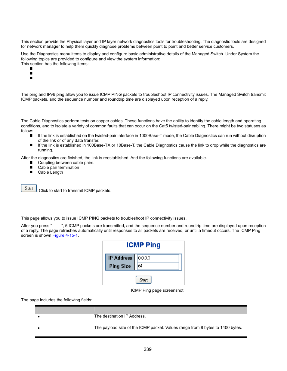Network diagnostics, Ping | Interlogix GE-DSSG-244-POE User Manual User Manual | Page 241 / 412