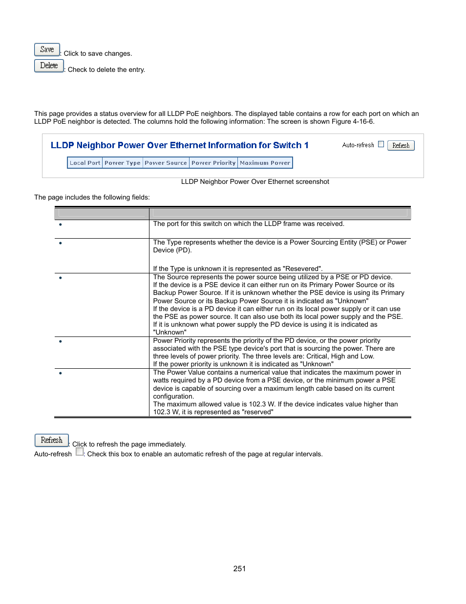 Lldp neighbor power over ethernet | Interlogix GE-DSSG-244-POE User Manual User Manual | Page 253 / 412