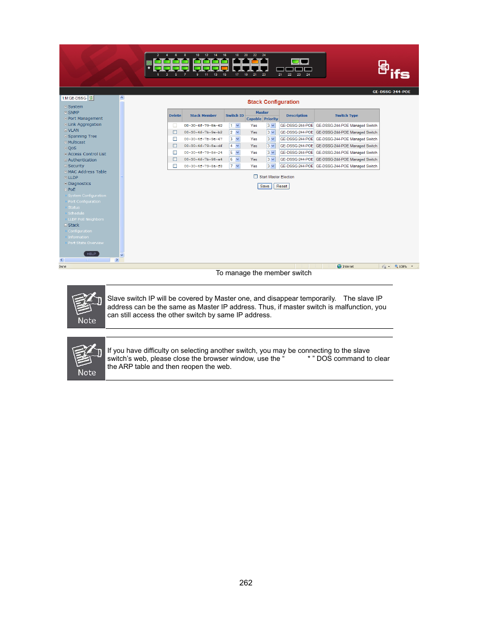 Interlogix GE-DSSG-244-POE User Manual User Manual | Page 264 / 412