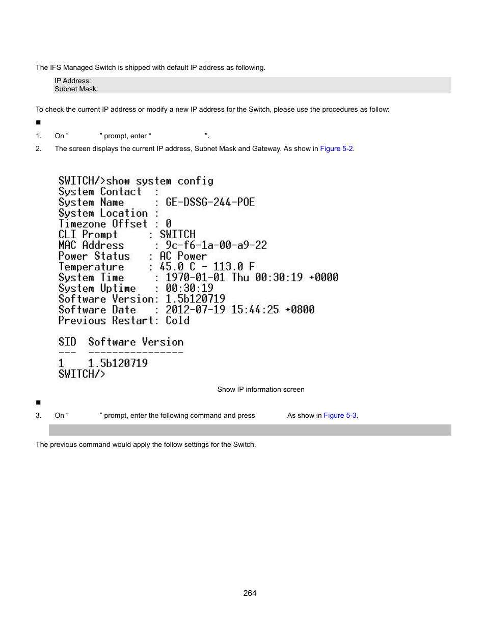 Configure ip address | Interlogix GE-DSSG-244-POE User Manual User Manual | Page 266 / 412