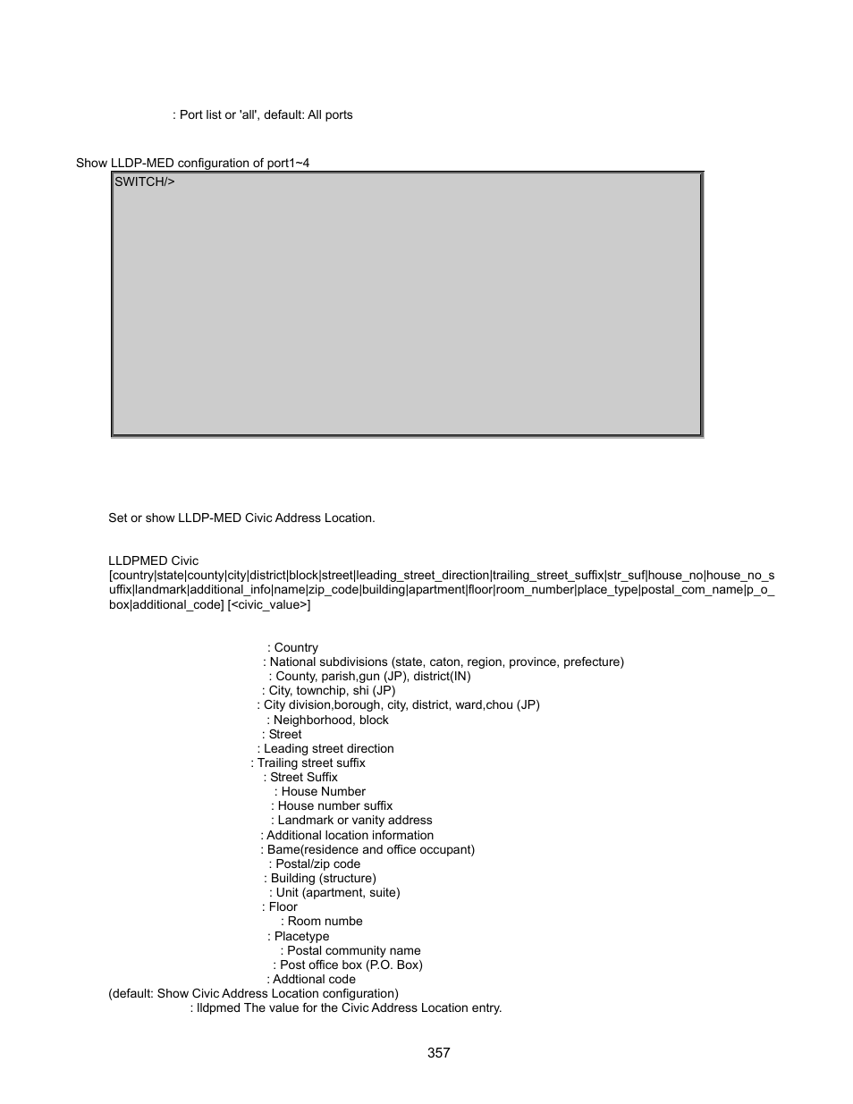 Lldpmed civic | Interlogix GE-DSSG-244-POE User Manual User Manual | Page 359 / 412