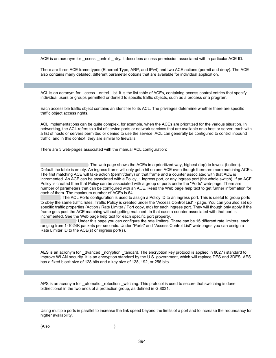 Appendex b : glossary | Interlogix GE-DSSG-244-POE User Manual User Manual | Page 396 / 412