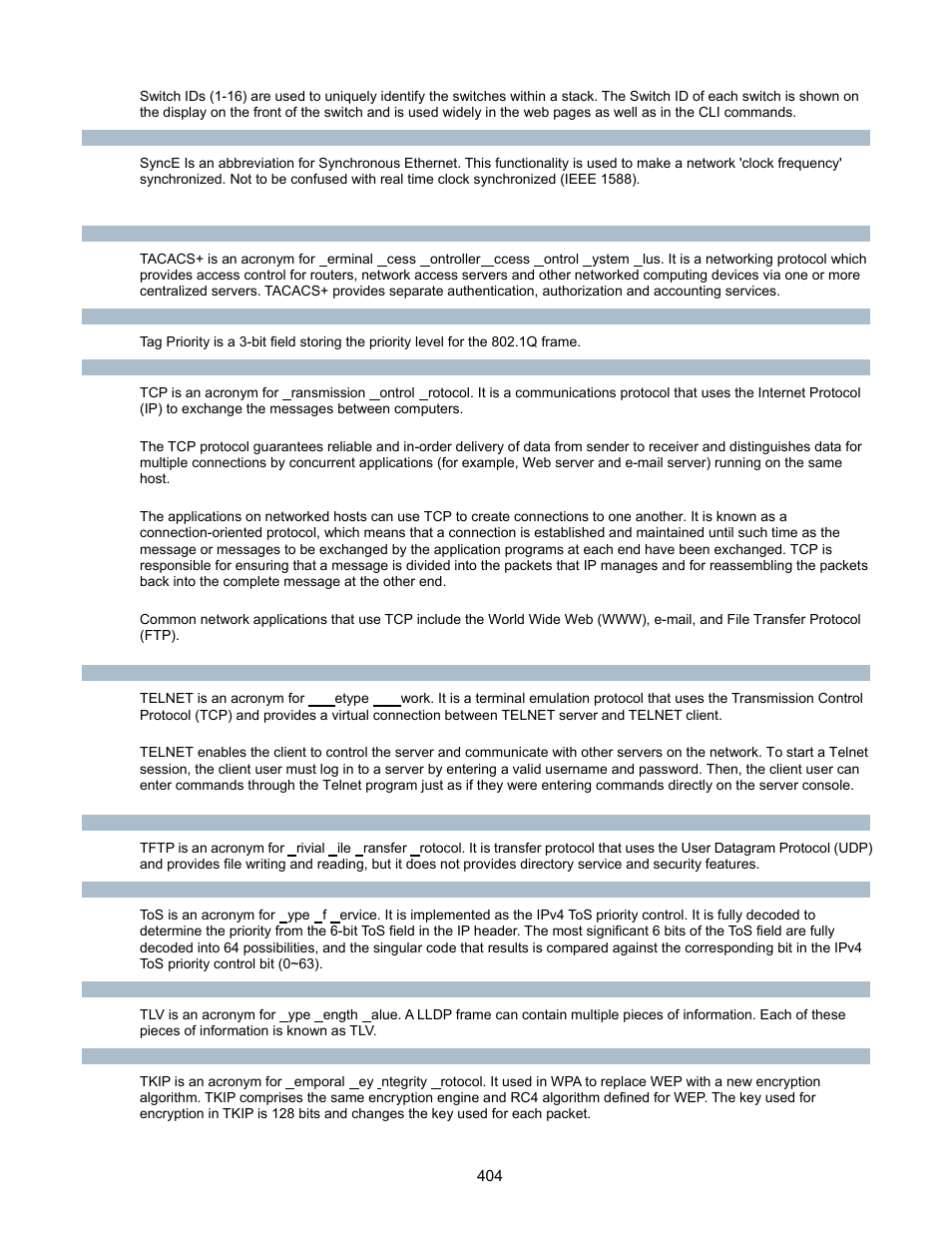 Interlogix GE-DSSG-244-POE User Manual User Manual | Page 406 / 412