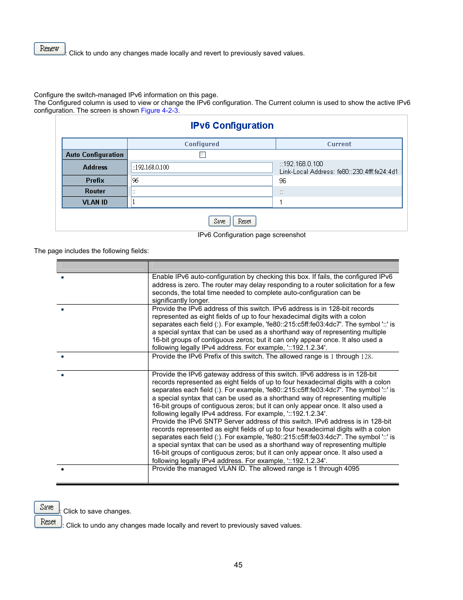 Ipv6 configuration | Interlogix GE-DSSG-244-POE User Manual User Manual | Page 47 / 412