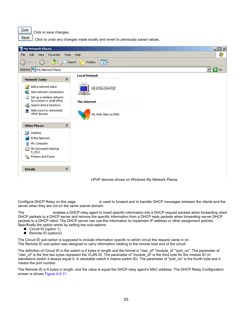 Dhcp relay, Rack mounting, Lacp port statis | Network access, Stack information, Appendex b : gl | Interlogix GE-DSSG-244-POE User Manual User Manual | Page 55 / 412