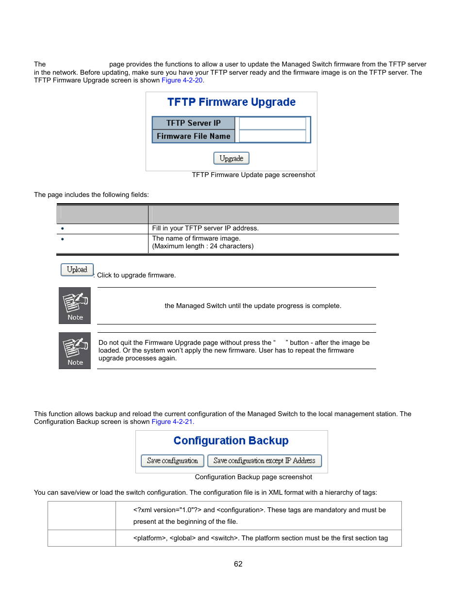 Tftp firmware upgrade, Configuration backup, Management stacking | Vlan basic information, Radius overview, Accessing the cli | Interlogix GE-DSSG-244-POE User Manual User Manual | Page 64 / 412
