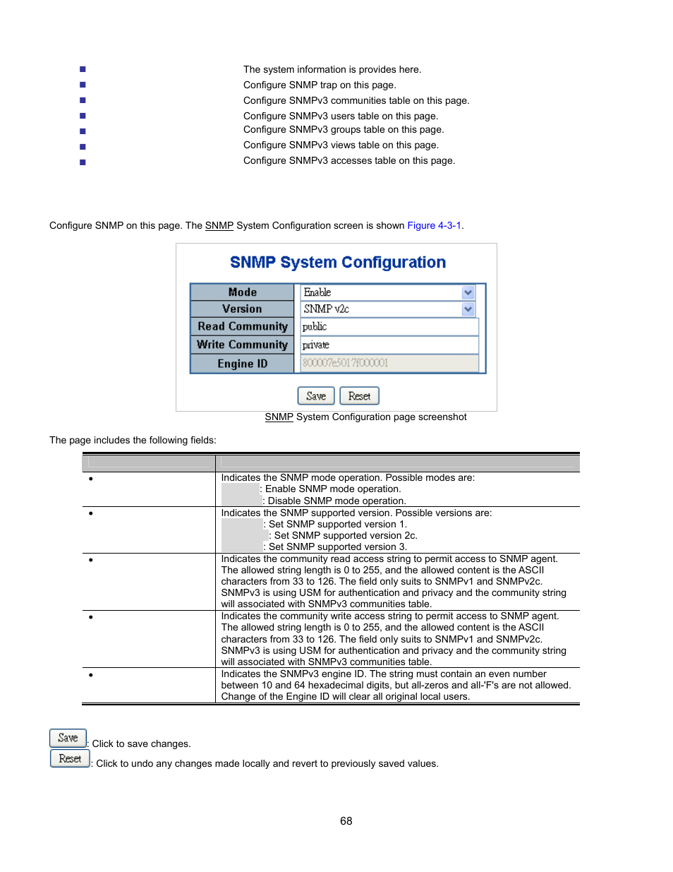 Snmp system configuration | Interlogix GE-DSSG-244-POE User Manual User Manual | Page 70 / 412