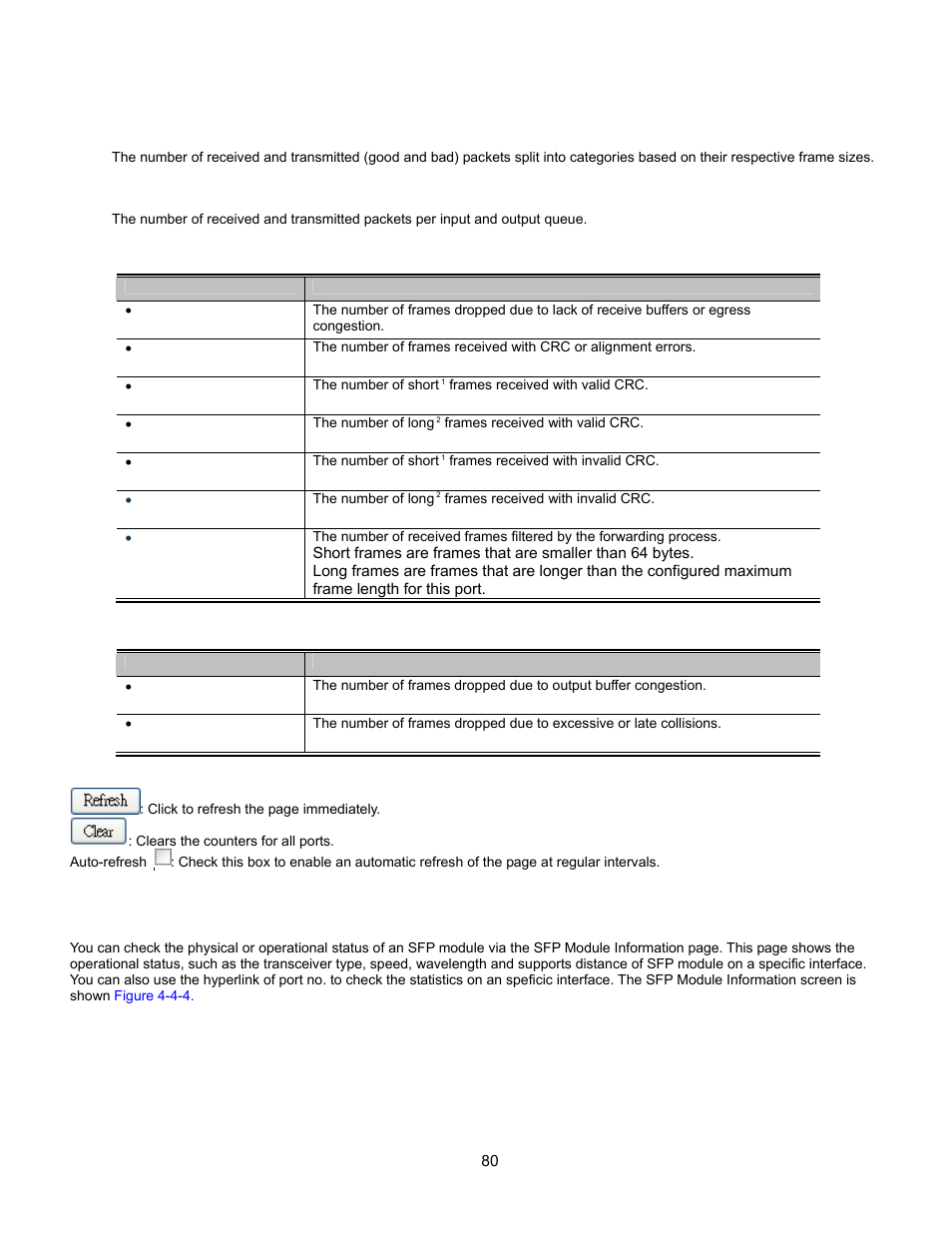 Sfp module information | Interlogix GE-DSSG-244-POE User Manual User Manual | Page 82 / 412