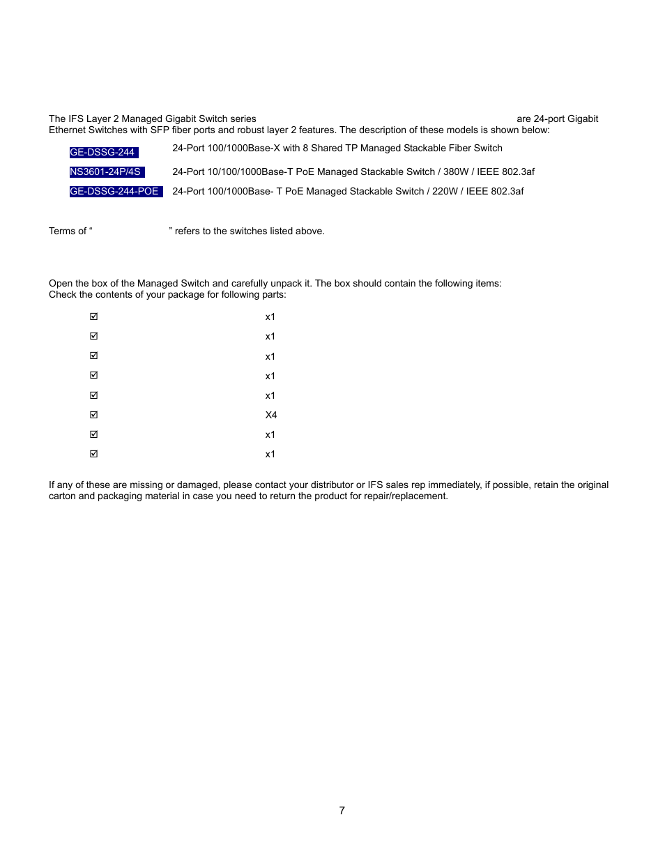 Introduction, Packet contents, Snmp overview | Qos control list configuration, Neighbor, Forwarding & filtering | Interlogix GE-DSSG-244-POE User Manual User Manual | Page 9 / 412