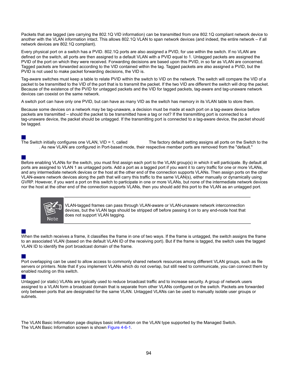 Vlan basic information, Users privilege levels, Msti priorities | Dhcp snooping statistics, Link aggregation command | Interlogix GE-DSSG-244-POE User Manual User Manual | Page 96 / 412