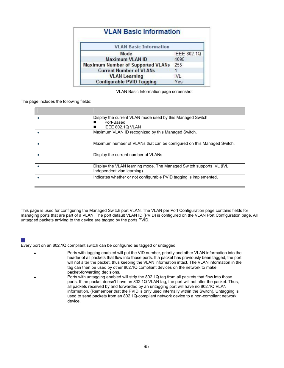 Vlan port configuration | Interlogix GE-DSSG-244-POE User Manual User Manual | Page 97 / 412