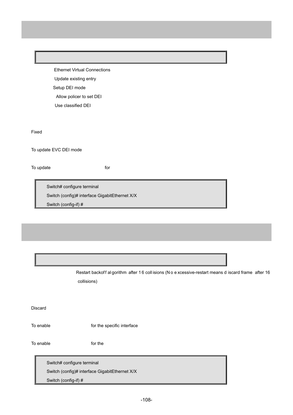 23 evc update dei, 24 excessive-restart | Interlogix NS4702-24P-4S-4X Command Line Guide User Manual | Page 108 / 434