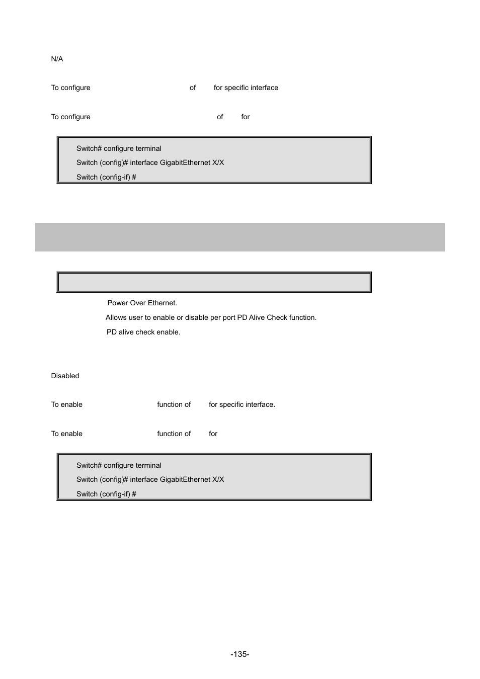 76 poe pdcheck enable | Interlogix NS4702-24P-4S-4X Command Line Guide User Manual | Page 135 / 434