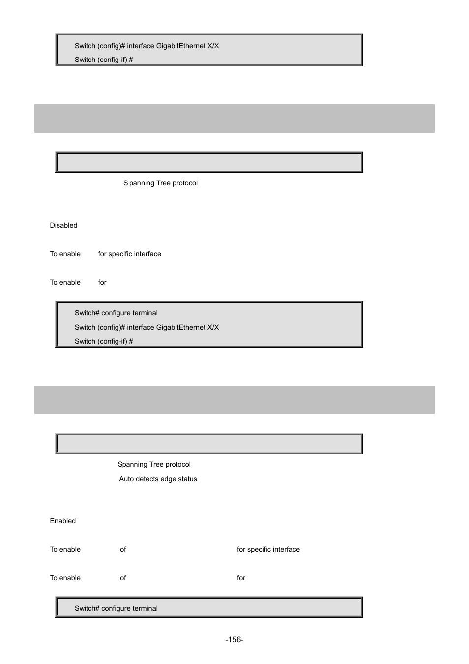 112 spanning-tree, 113 spanning-tree auto-edge | Interlogix NS4702-24P-4S-4X Command Line Guide User Manual | Page 156 / 434