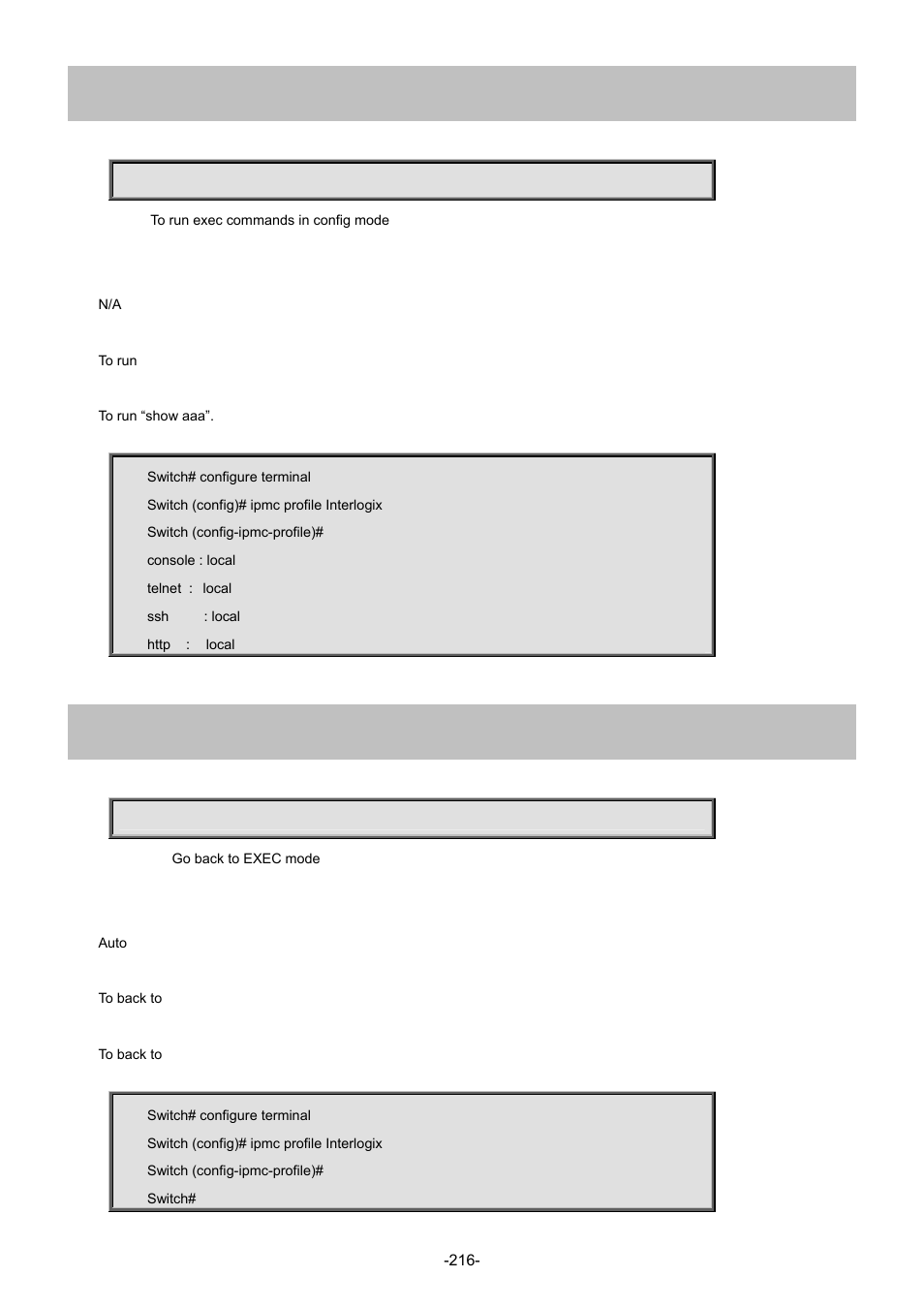 3 do, 4 end | Interlogix NS4702-24P-4S-4X Command Line Guide User Manual | Page 216 / 434