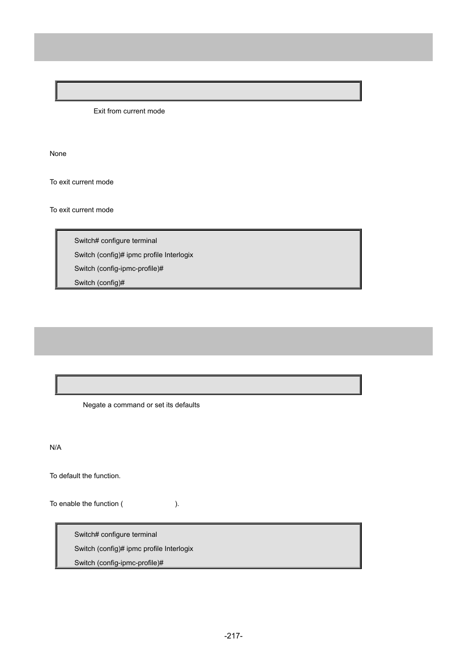 5 exit, 6 no | Interlogix NS4702-24P-4S-4X Command Line Guide User Manual | Page 217 / 434