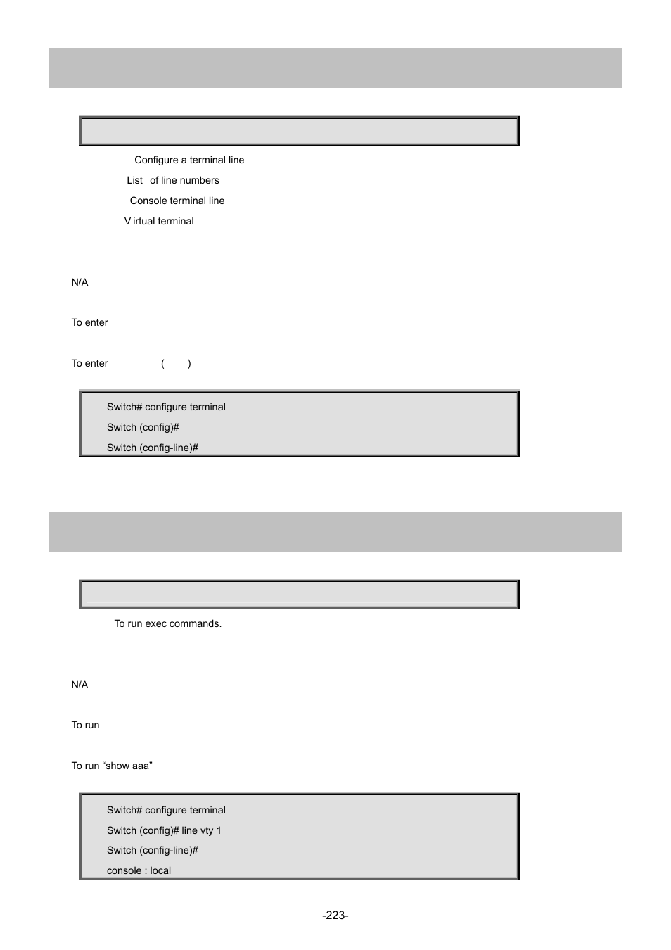 103 line, 1 do | Interlogix NS4702-24P-4S-4X Command Line Guide User Manual | Page 223 / 434