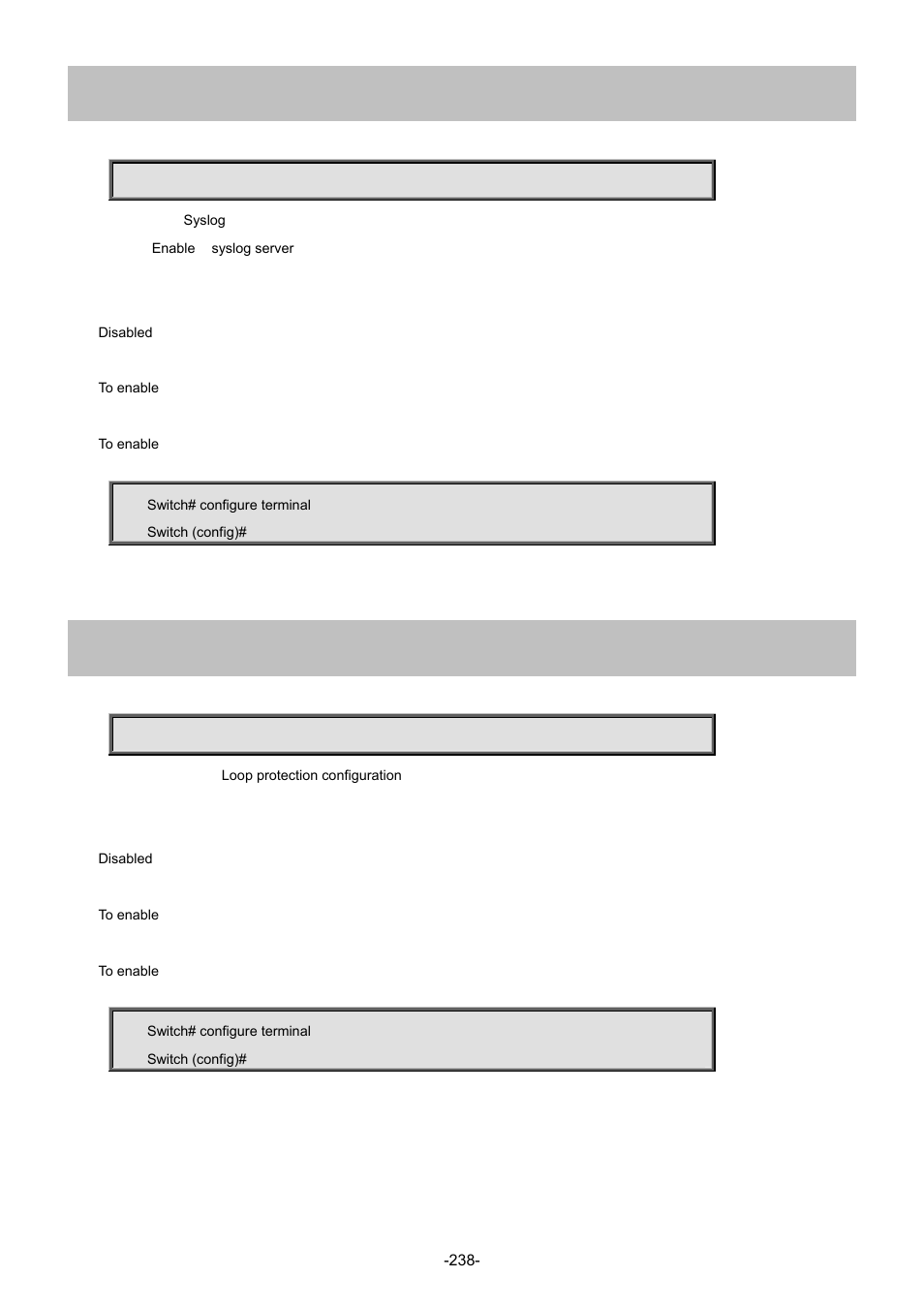 117 logging on, 118 loop-protect | Interlogix NS4702-24P-4S-4X Command Line Guide User Manual | Page 238 / 434