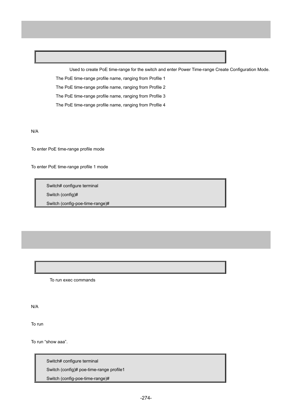 177 poe-time-range, 1 do | Interlogix NS4702-24P-4S-4X Command Line Guide User Manual | Page 274 / 434