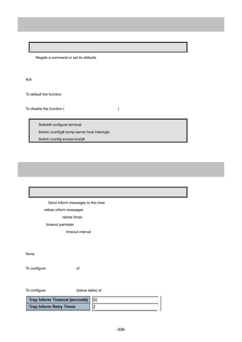 5 no, 6 informs | Interlogix NS4702-24P-4S-4X Command Line Guide User Manual | Page 306 / 434