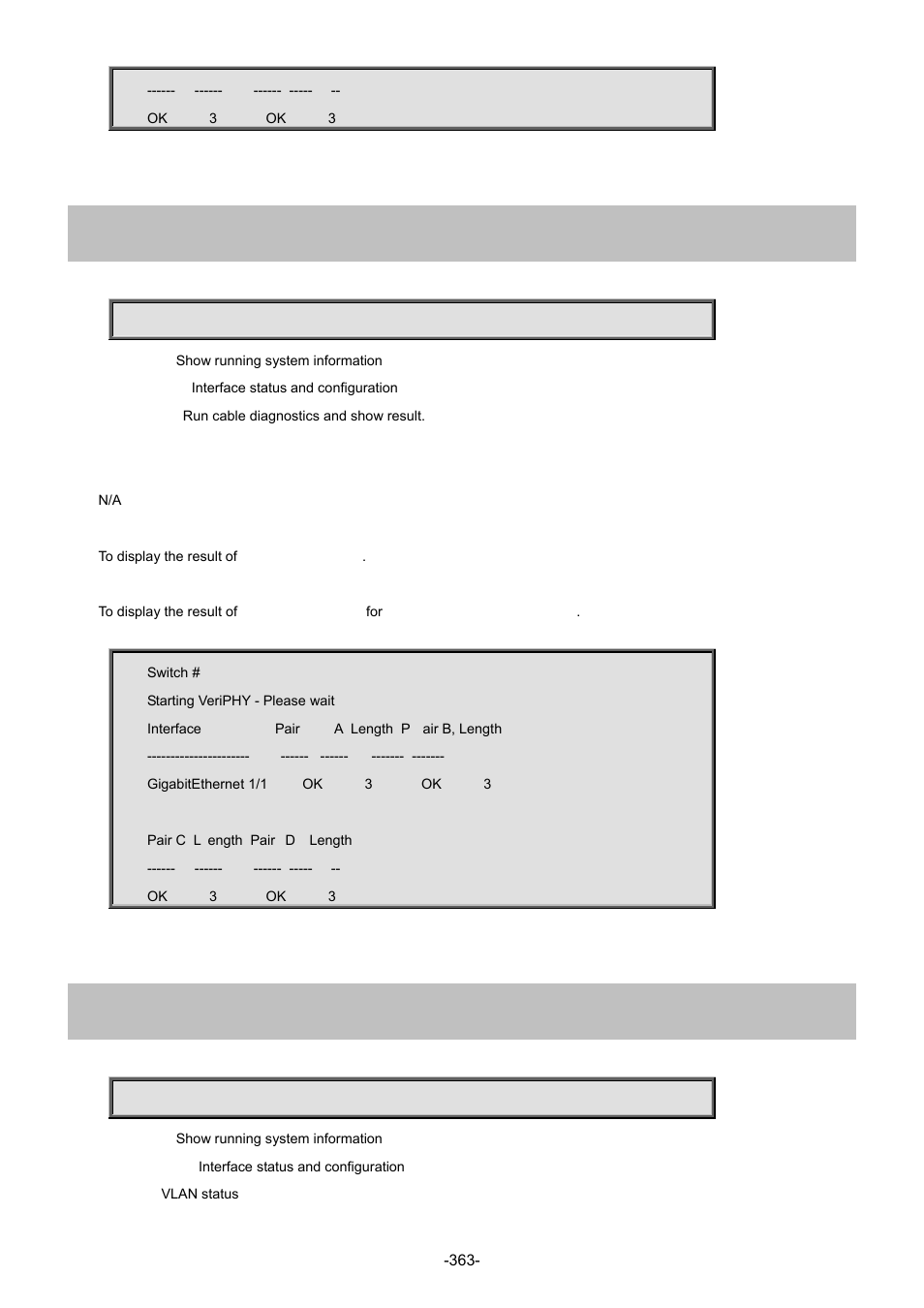 26 show interface vlan | Interlogix NS4702-24P-4S-4X Command Line Guide User Manual | Page 363 / 434