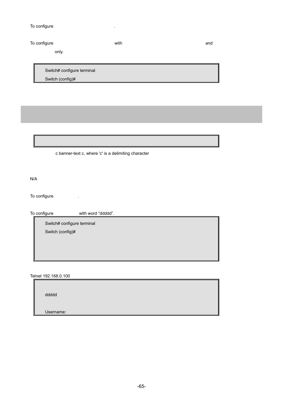 20 banner | Interlogix NS4702-24P-4S-4X Command Line Guide User Manual | Page 65 / 434