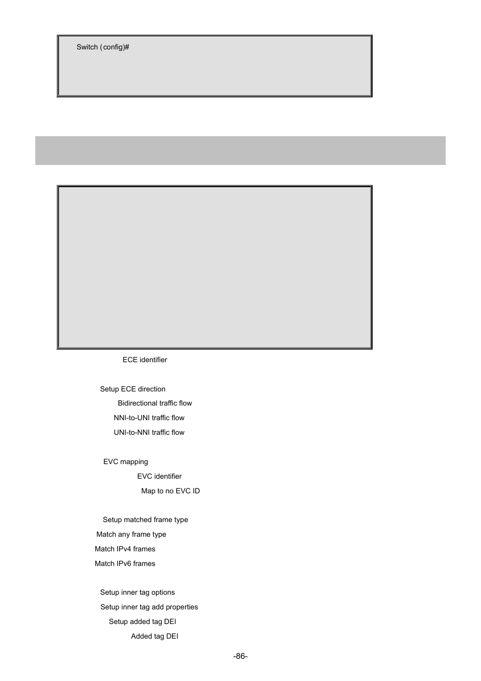 53 evc ece update | Interlogix NS4702-24P-4S-4X Command Line Guide User Manual | Page 86 / 434