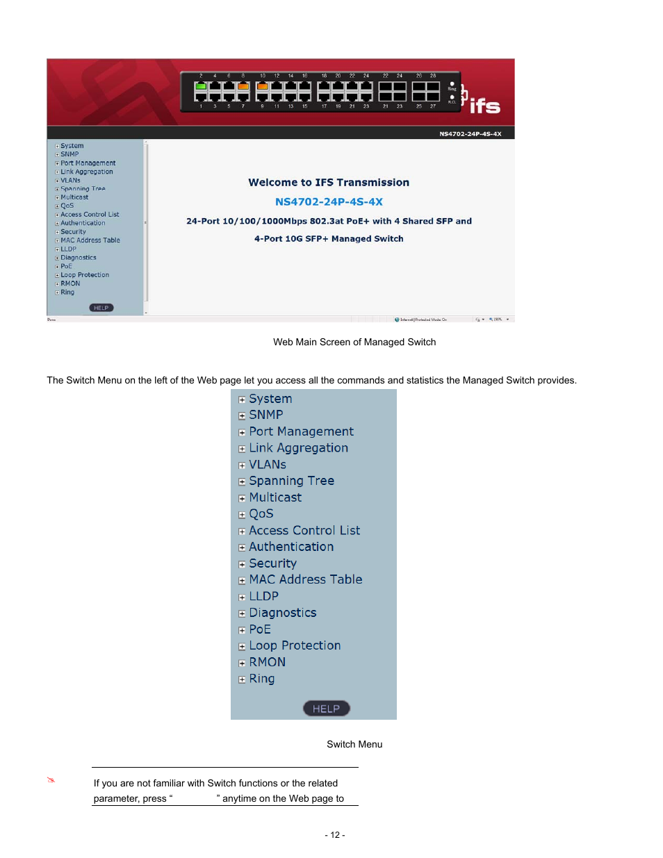 Interlogix NS4702-24P-4S-4X Quick Start User Manual | Page 12 / 16