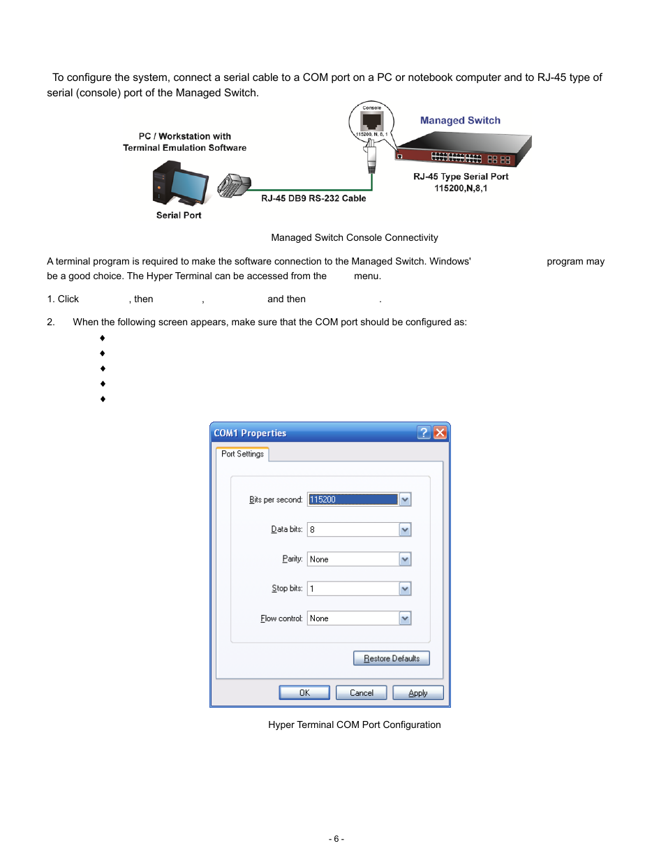 Terminal connection | Interlogix NS4702-24P-4S-4X Quick Start User Manual | Page 6 / 16