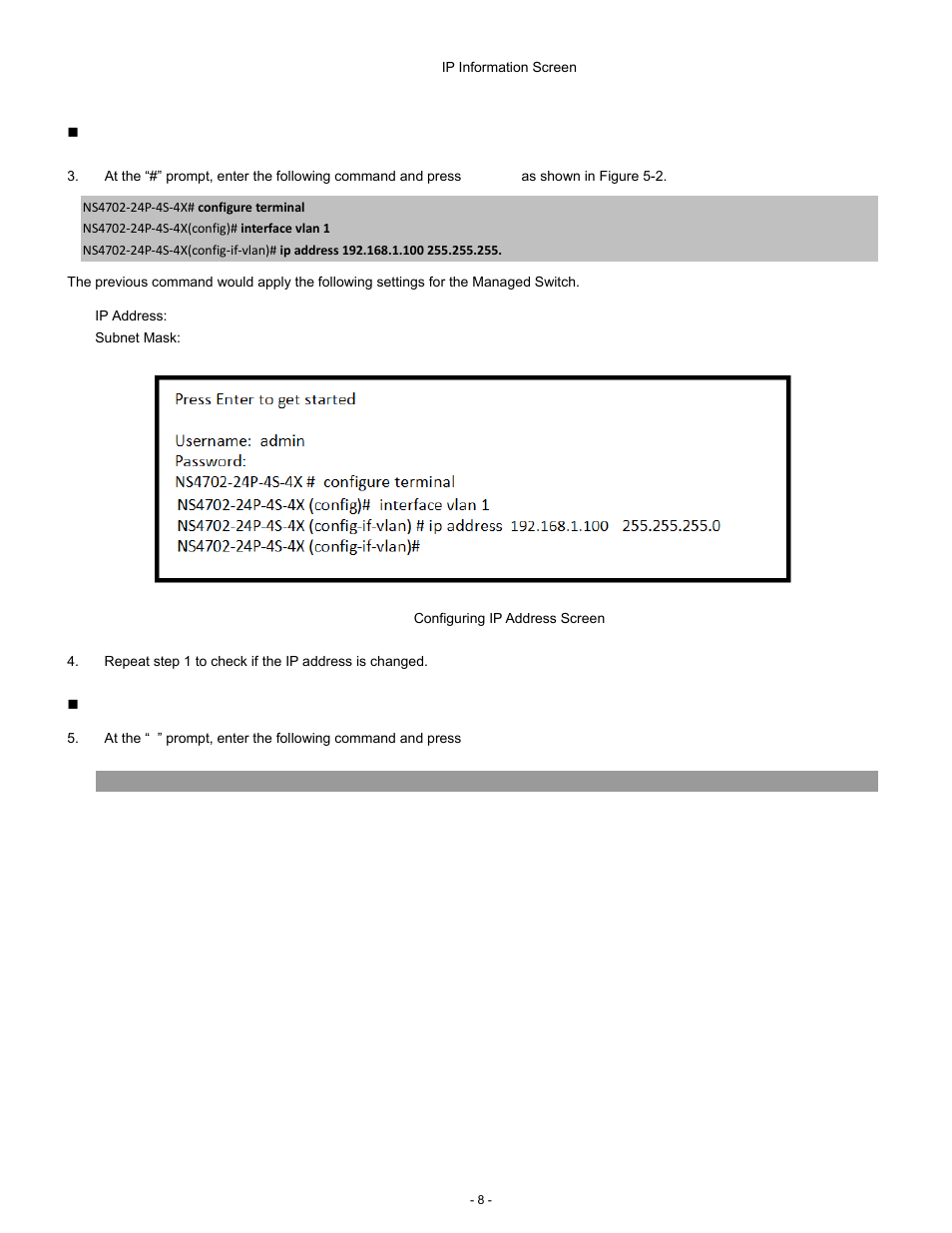 Interlogix NS4702-24P-4S-4X Quick Start User Manual | Page 8 / 16