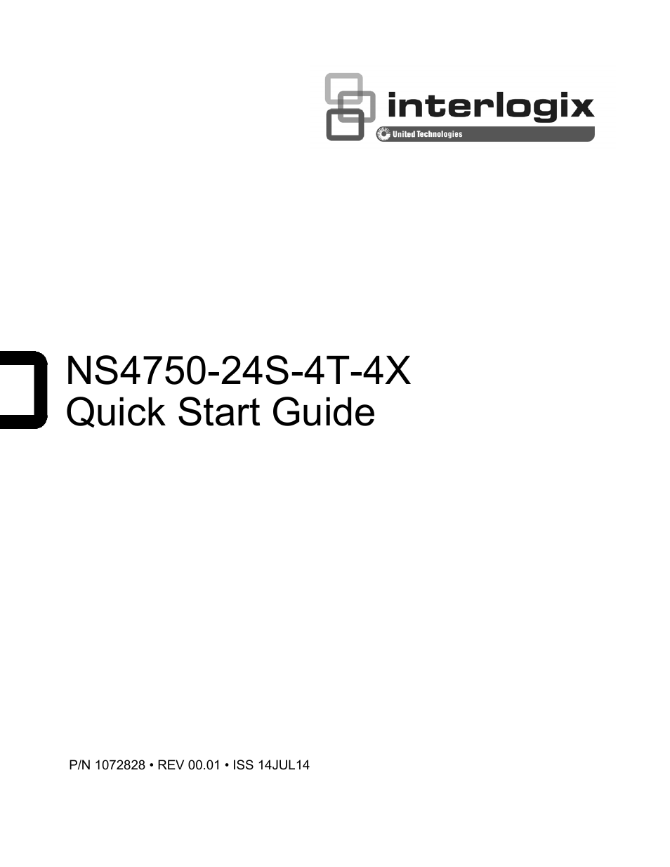 Interlogix NS4750-24S-4T-4X Quick Start User Manual | 15 pages